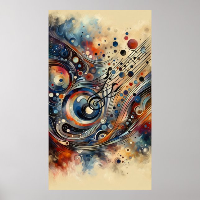 Music composition - lyrical abstract piece 14 poster (Front)