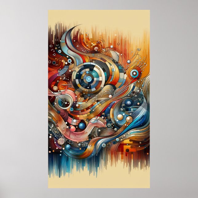 Music composition - lyrical abstract piece 15 poster (Front)