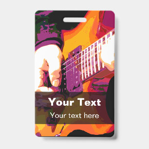 Music Concert Event Badge Templates ID Badge