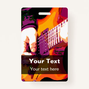 Music Concert Event Badge Templates ID Badge