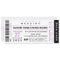 Music Concert VIP Ticket And RSVP Wedding