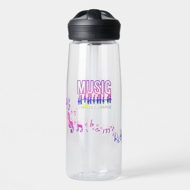 Music Connects People | 25oz Water Bottle (Front)