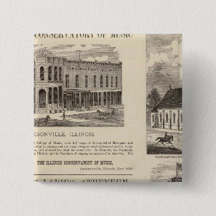 Music Conservatory, school, church 15 Cm Square Badge