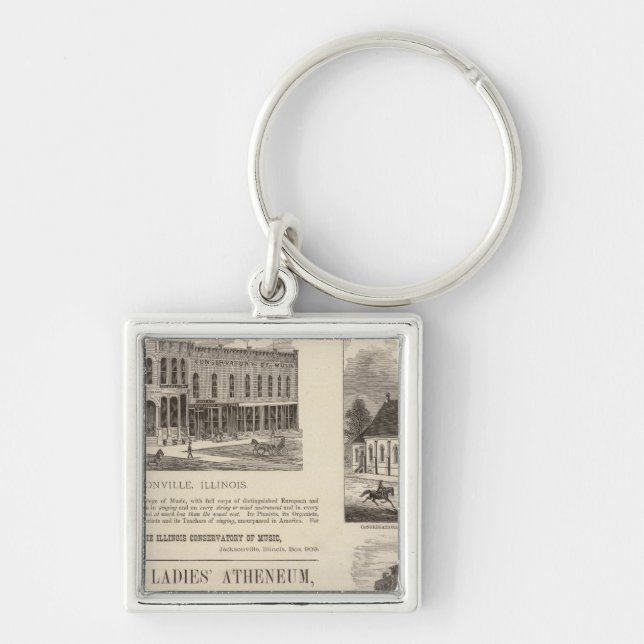 Music Conservatory, school, church Key Ring (Front)