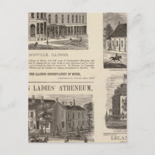 Music Conservatory, school, church Postcard