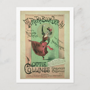 Music Cover for Ta-Ra-Ra-Boom-Der-Ay, published by Postcard