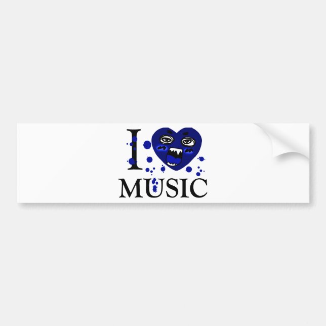Music Crazy_ Bumper Sticker (Front)