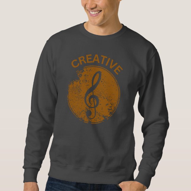 Music Creative Cool Musician design Sweatshirt (Front)