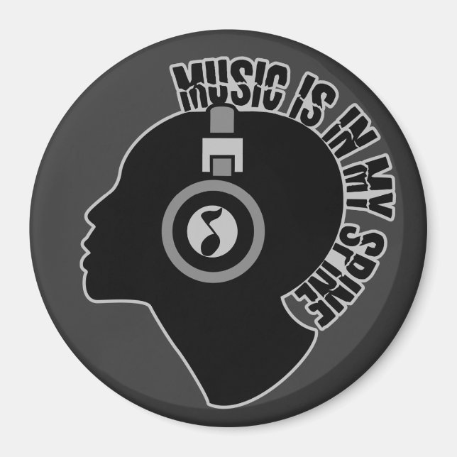 Music custom color magnet (Front)
