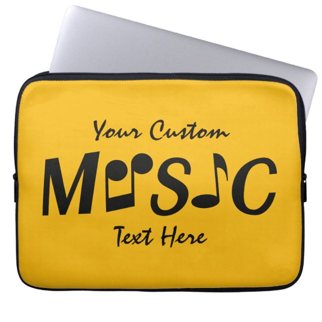 MUSIC custom laptop sleeves (Front)