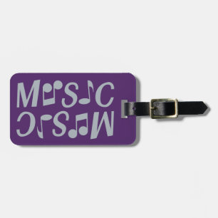 MUSIC custom luggage tag
