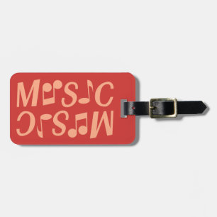 MUSIC custom luggage tag