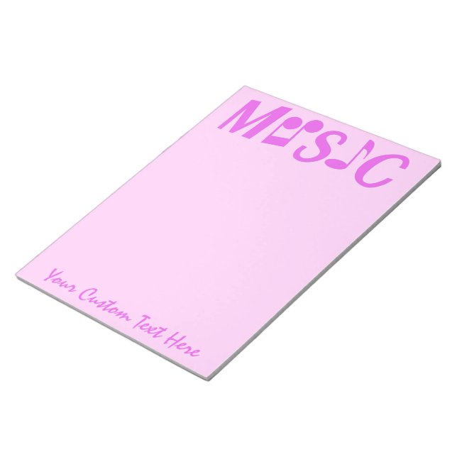 MUSIC custom notepad (Angled)
