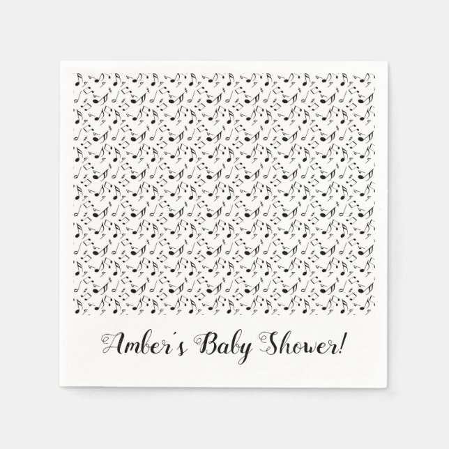 Music Custom Party Napkins (Front)