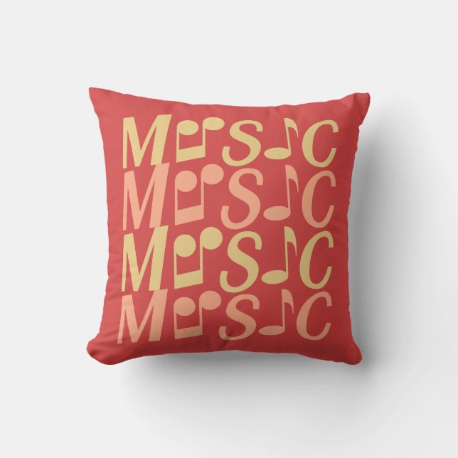 MUSIC custom throw pillow (Front)