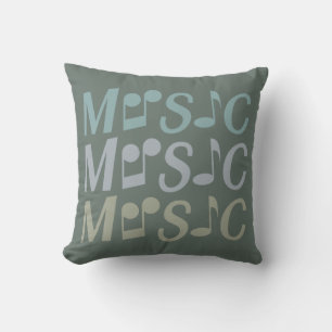 MUSIC custom throw pillow