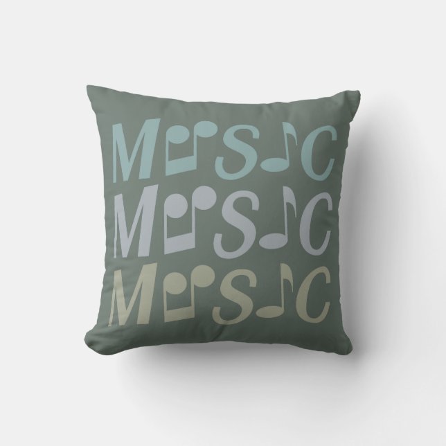 MUSIC custom throw pillow (Front)