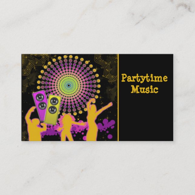 Music Dance Business Card (Front)