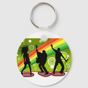 Music dances key ring