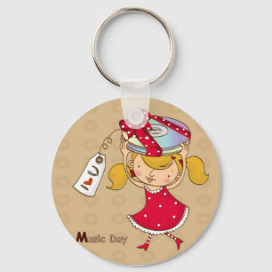 Music Day Key Ring