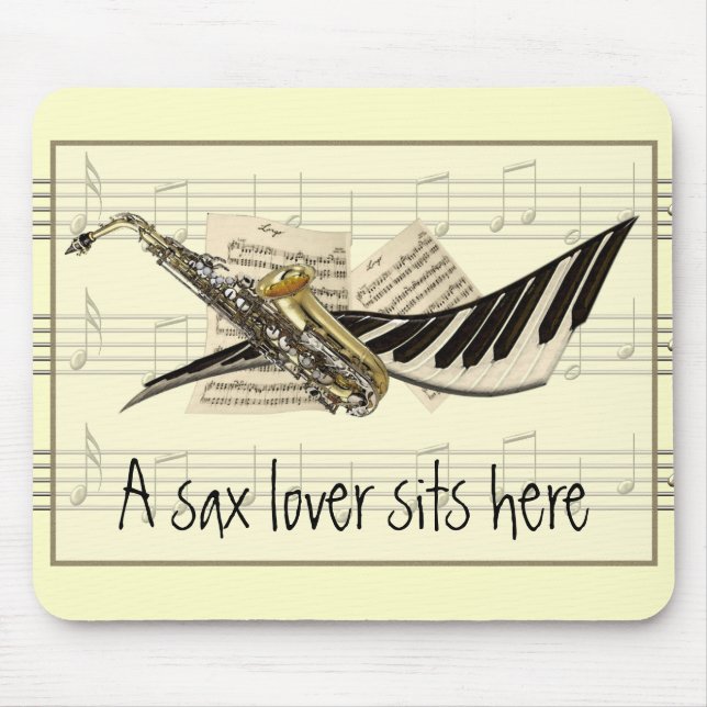 Music Design Customisable Mousepad (Front)