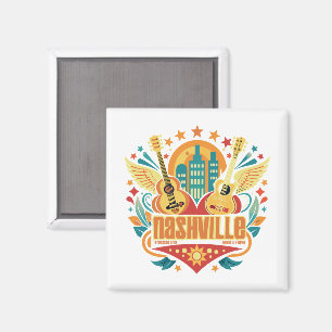 Music design for Nashville Tennessee Magnet
