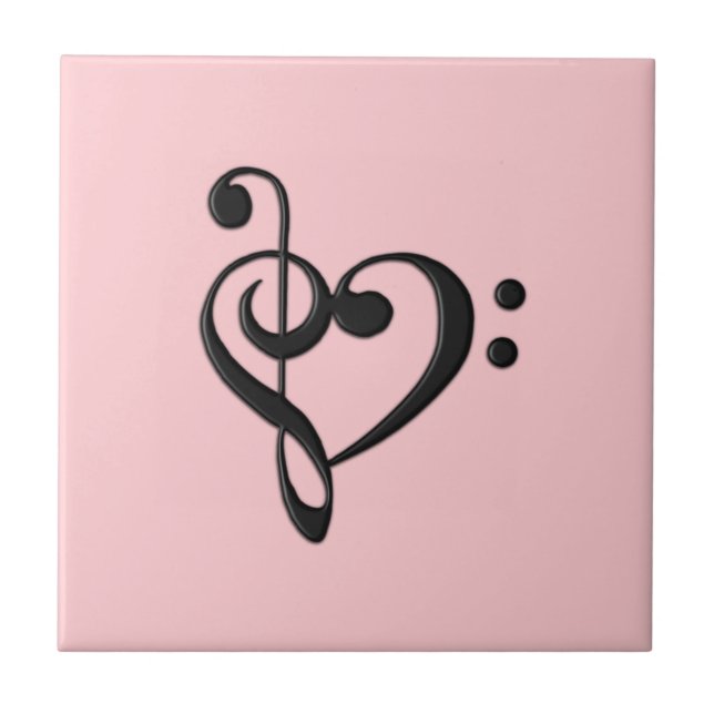 Music Design Heart Tile (Front)