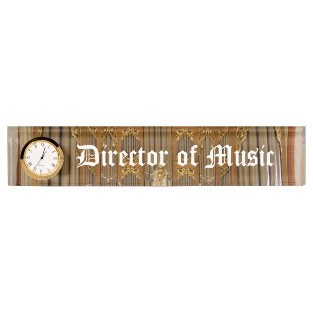 Music director nameplate (Front)