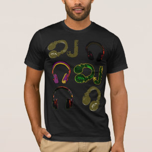 music disc jockey headphones T-Shirt