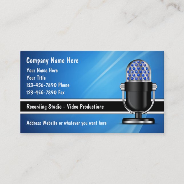 Music DJ Business Cards (Front)