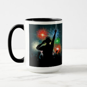 Music DJ custom monogram mugs
