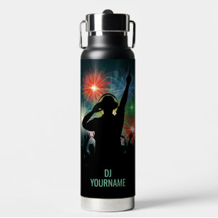 Music DJ custom name Water Bottle