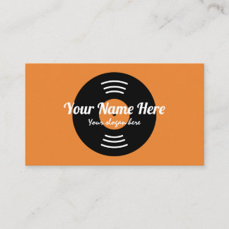Music DJ deejay disc jockey business card template