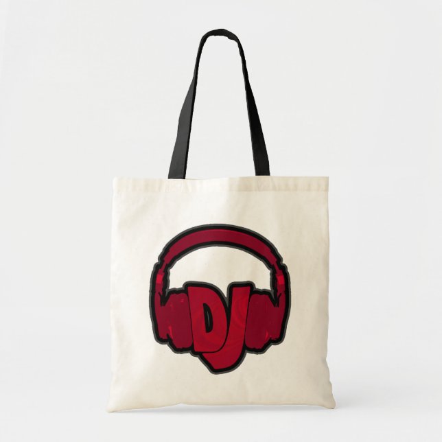 music DJ headphone Tote Bag (Front)