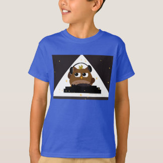 Music DJ Owl Design - Kids 3/4 sleeve T-Shirt
