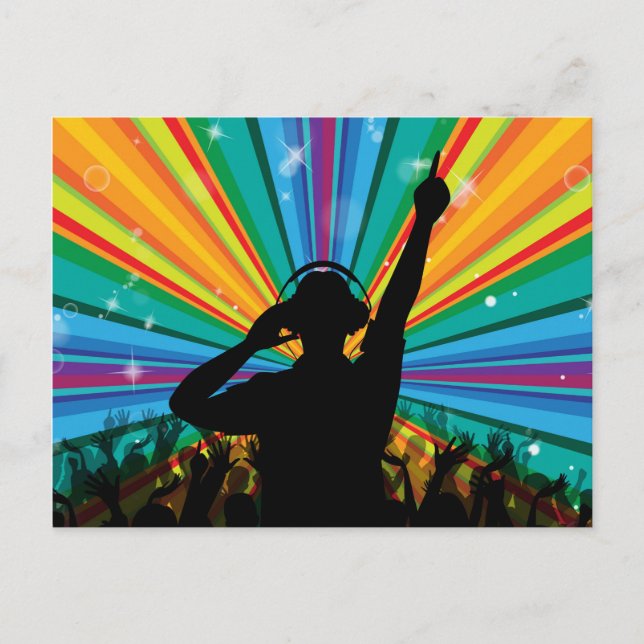 Music DJ postcard (Front)