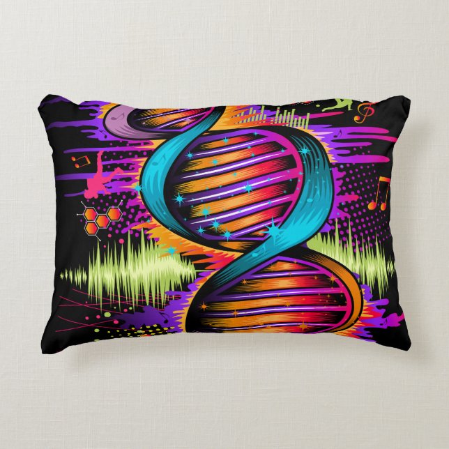 Music DNA Decorative Cushion (Front)