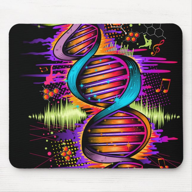 Music DNA Mouse Mat (Front)