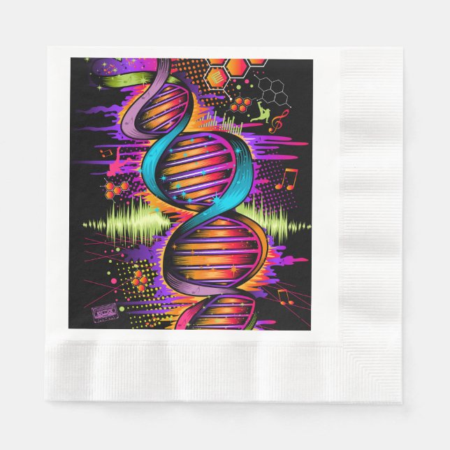 Music DNA Napkin (Front)