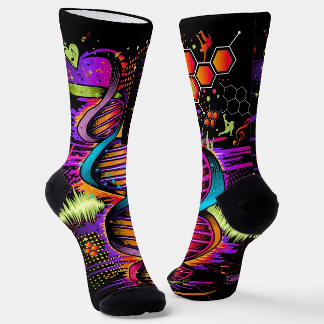 Music DNA Socks (Angled)