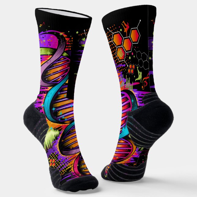 Music DNA Socks (Angled)