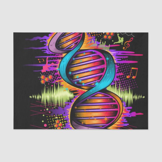 Music DNA Tissue Paper (Front)