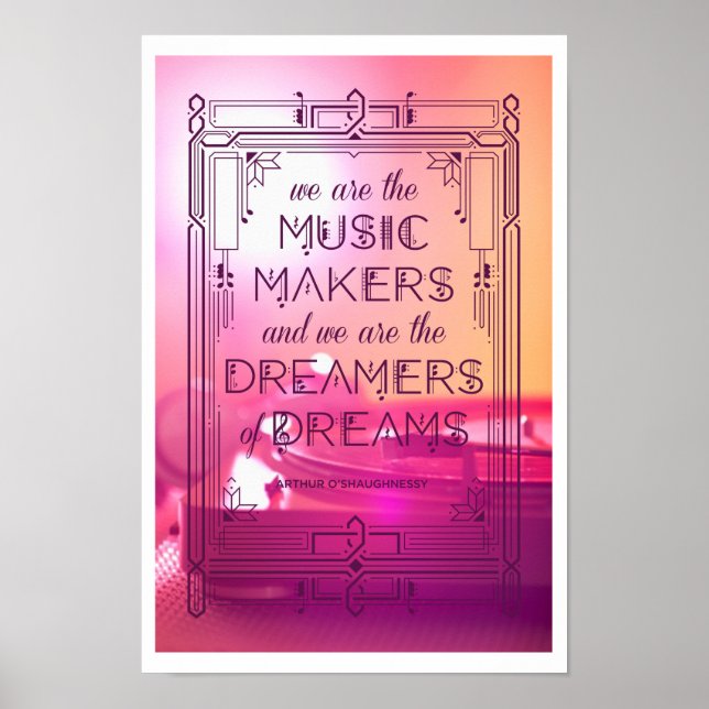 Music, Dreams, and Memories Poster (Front)