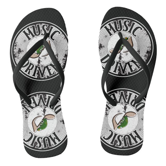 Music driven  flip flops (Footbed)