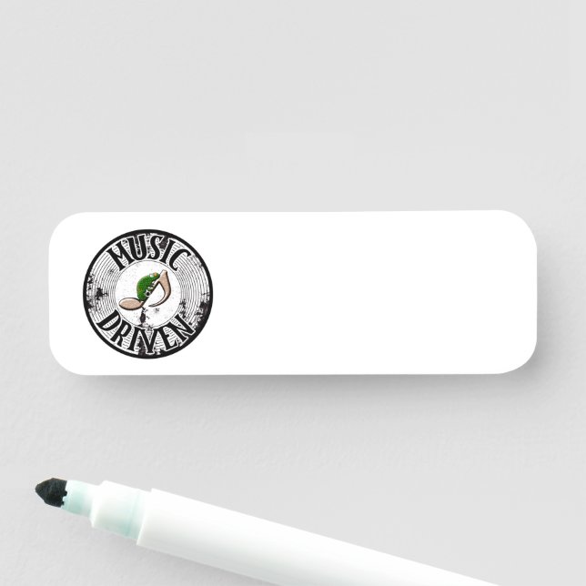 Music driven  name tag (In Situ)