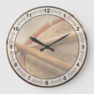 Music - Drum - Cadence Large Clock