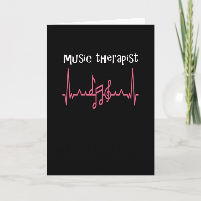 Music Education Funny Gift For Music therapist Card (Front)
