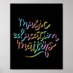 Music Education Problems Music Teacher Appreciatio Poster