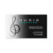Music Educator Business Card Chrome