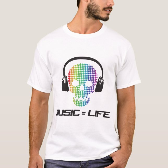 music equals life T-shirt (Front)